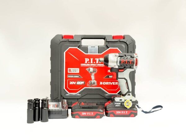 بکس شارژی پی ای تی 20 ولت دو باتری با کیف pit20h-300b2