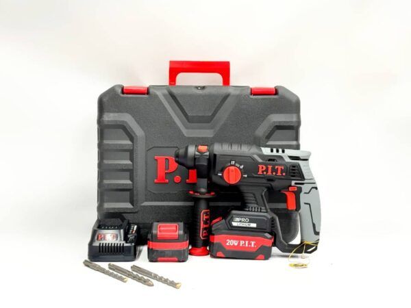 بتن کن پی ای تی 12 ولت دو باتری با کیف pit-h20-22b2