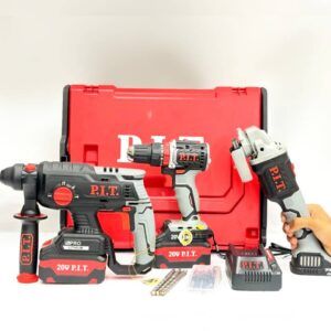 کیت پی ای تی شارژی براشلس 20 ولت دو باتری pit0005-03