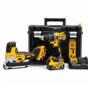 ست دوقلو دريل شارژي ولت18 و اره عمود بر DCK298P2T-QW ديوالت